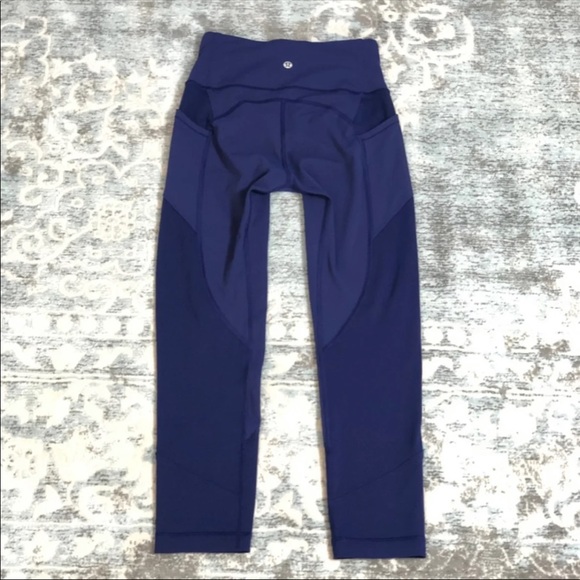 lululemon athletica Pants - Lululemon All The Right Places Crop blueberry jam